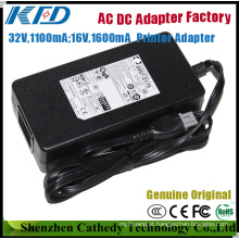 32V1100mA + 16V1600mA (0957-2175) Fonte de alimentação da impressora original para HP Psc 1600